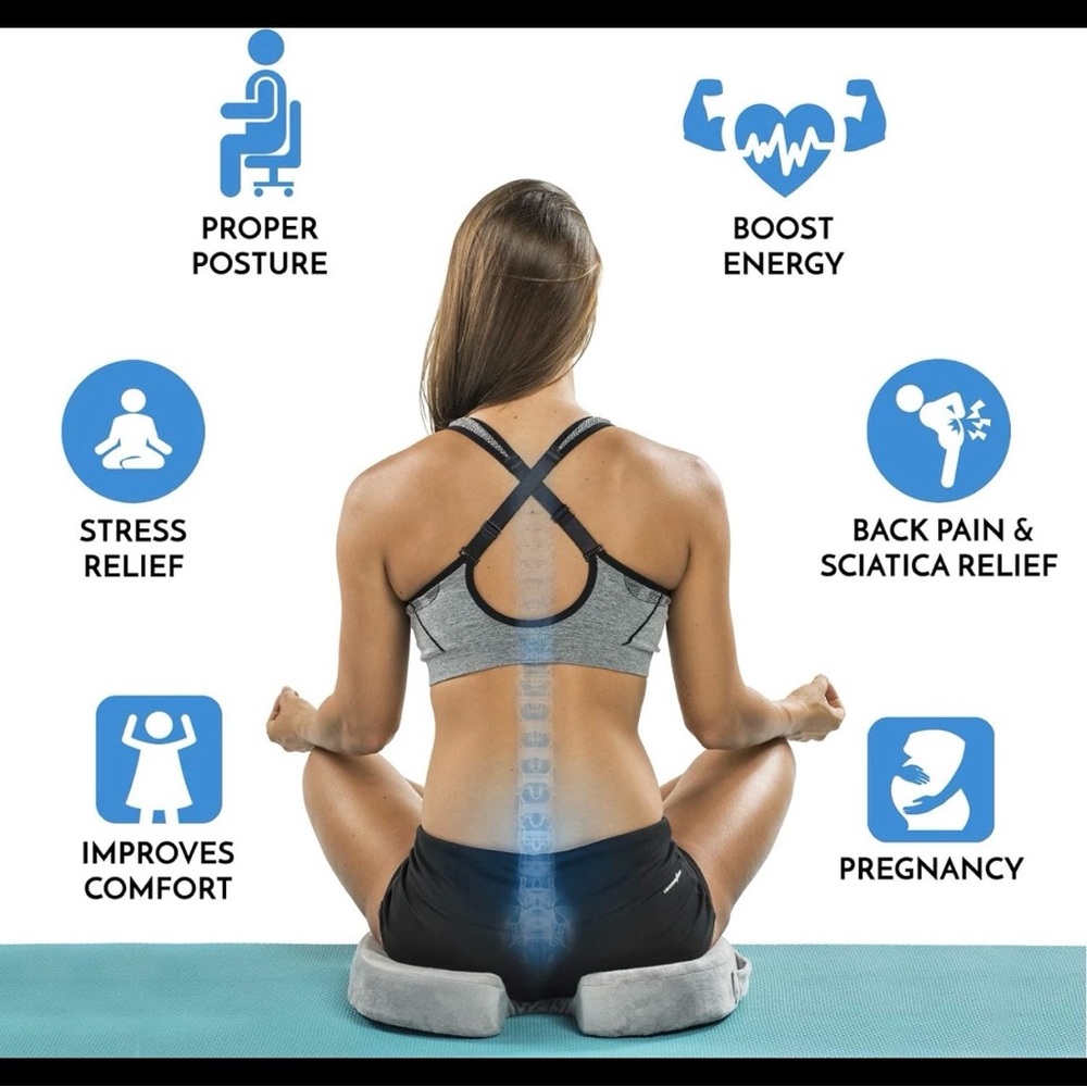 ComfiLife Premium Comfort Seat Cushion - Non-Slip Orthopedic Memory Foam julsale - Picture 8 of 10